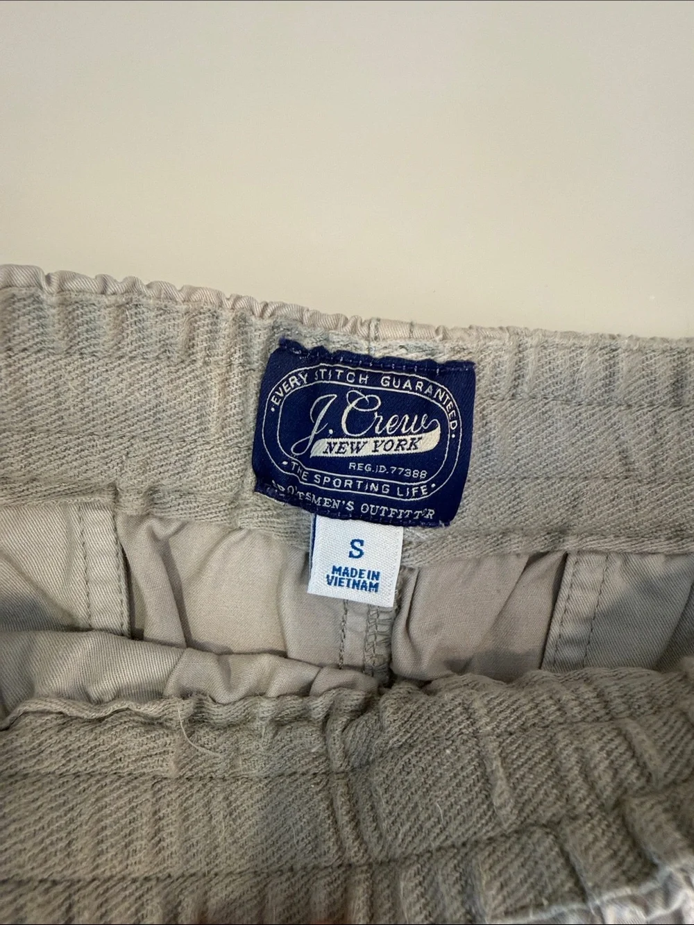 J. Crew Gray/Tan Drawstring Casual Shorts